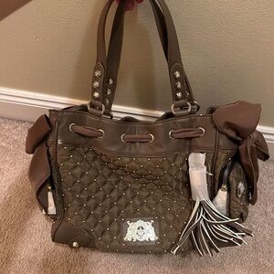 Original Juicy Couture Brown Quilted Daydreamer bag